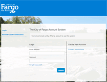 Tablet Screenshot of my.cityoffargo.com